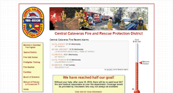 Desktop Screenshot of centralcalaverasfire.org